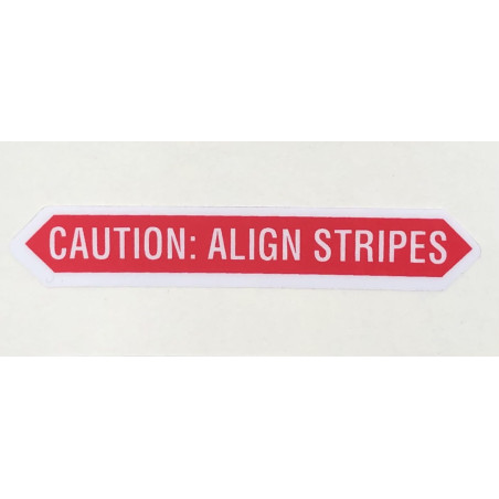 D682-44 Naklejka / Decal “Caution: Align...” ROBINSON R22 / R44 / R66