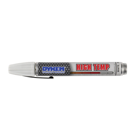 Dykem 44 Marker odporny na wysoką temperaturę (High Temperature Medium Tip White Fibre Marker Pen)