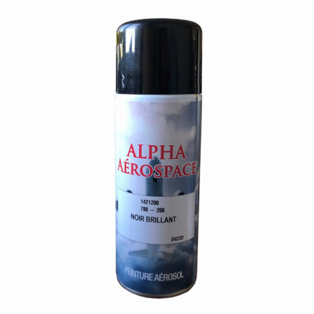Farba lotnicza CZARNY POŁYSK w aerozolu 400ml - Alpha Aerospace 1421200 780-200