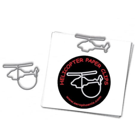 Spinacze / klipsy w kształcie śmigłowca (helicopter paper clips)