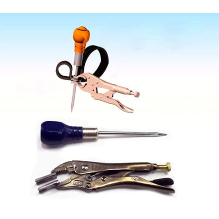 Szczypce do instalowania obejm (Cushioned cable clamp (adel) installation pliers)