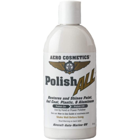 Środek do polerowania - odnawia & nabłyszcza farbę, żelkot, plastik & aluminium Polish ALL AERO COSMETICS - 8oz (236 ml)