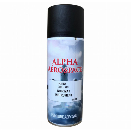 Farba lotnicza CZARNY MAT w aerozolu 400ml - Alpha Aerospace 1421201