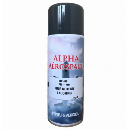 Farba lotnicza do silnika SZARA w aerozolu 400ml - LYCOMING Alpha Aerospace 780-400 1421400