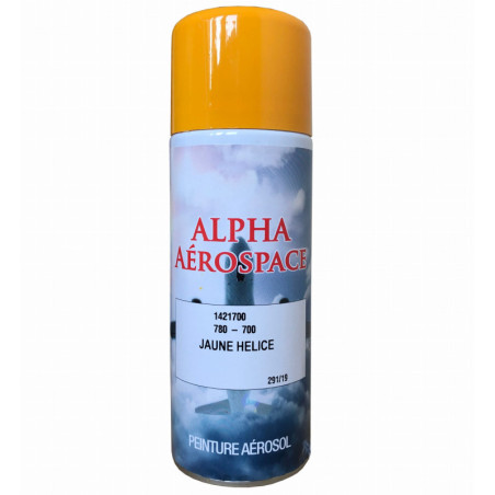 Farba lotnicza ŻÓŁTA w aerozolu 400ml - Alpha Aerospace 780-700