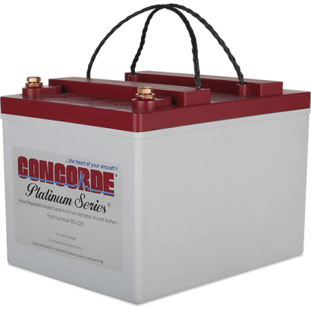 Battery CONCORDE RG325 seria PLATINUM 24V szczelny (bezobsługowy), lotniczy akumulator kwasowo-ołowiowy