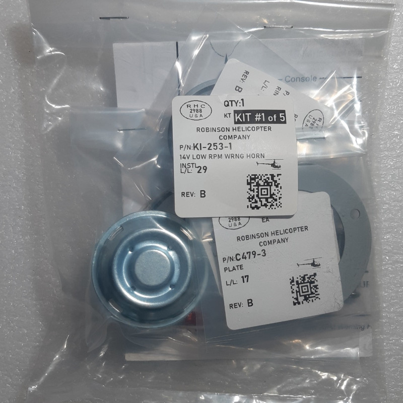 KI-253-1 (B320-1) Warning Horn Installation ROBINSON R22/R44