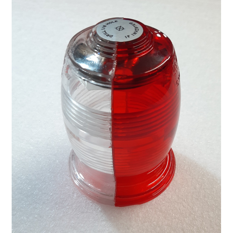 Whelen 68-2170504-60 ( A708-12 ) Klosz Soczewka Biało-Czerwona Lens Red / White A402AS