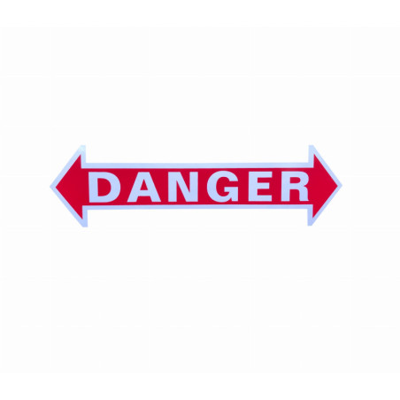 A654-80 Naklejka "DANGER" ROBINSON R22 (C654-2)