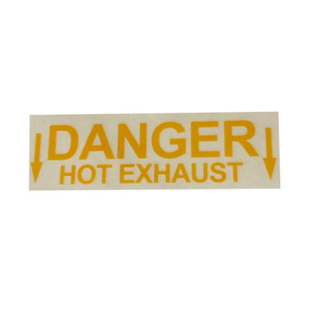 A654-24 Naklejka Decal "Danger Hot Exhaust" ROBINSON R22