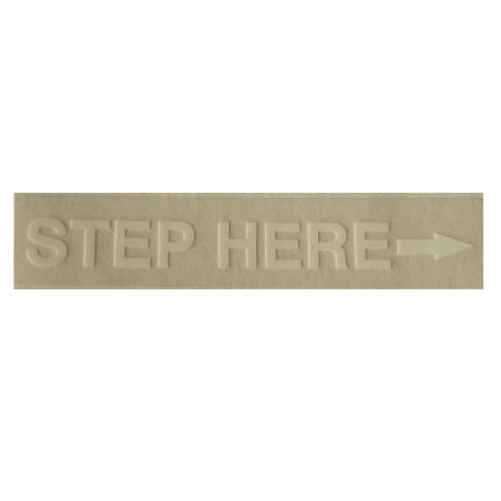A654-30 Naklejka Decal, "Step Here" ROBINSON R22/R44