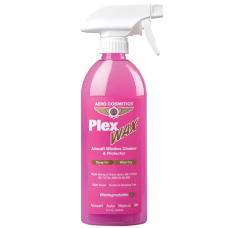 Środek do mycia i zabezpieczania szyb z plexy - Plex Wax AERO COSMETICS 16.9oz (500 ml)