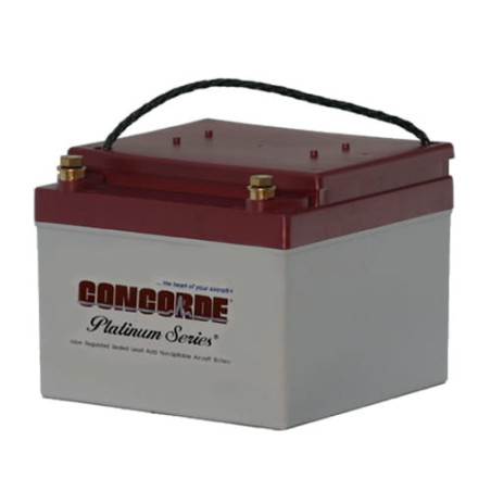 Battery CONCORDE RG24-15 ( B237-4 ) seria PLATINUM 24V szczelny (bezobsługowy), lotniczy akumulator kwasowo-ołowiowy R44