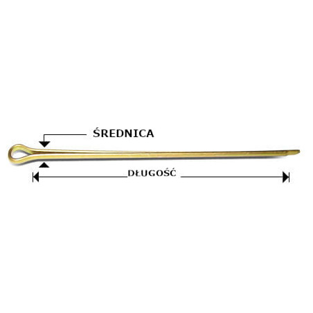 MS24665-132 Zawleczka (cotter pin) 1/16"  x  1/2"