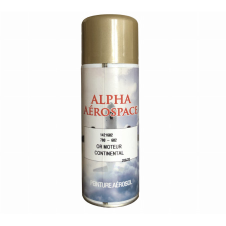 Farba lotnicza do silnika ZŁOTA OR MOTEUR CONTINENTAL w aerozolu 400ml - Alpha Aerospace 780-602