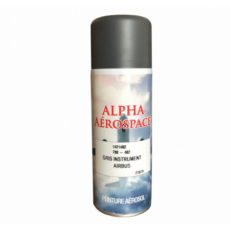 Farba lotnicza SZARA do przyrządów AIRBUS w aerozolu 400ml - Alpha Aerospace 780-402